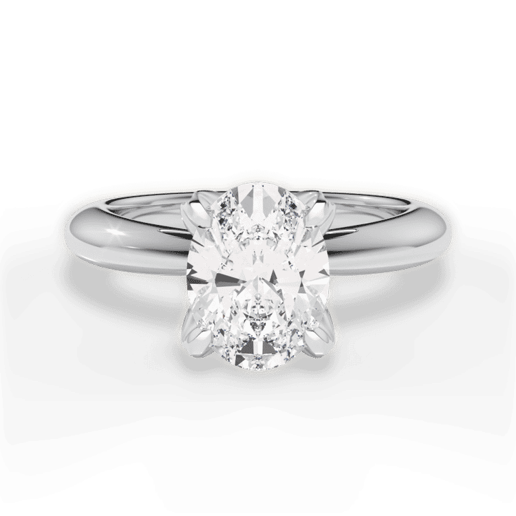 14kt White Gold/18kt White Gold/Platinum/oval/top sku 1OZ3279