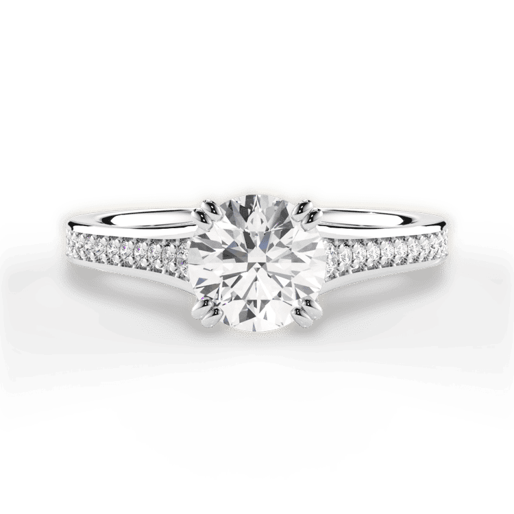 14kt White Gold/18kt White Gold/Platinum/round/top sku 1RZ2493