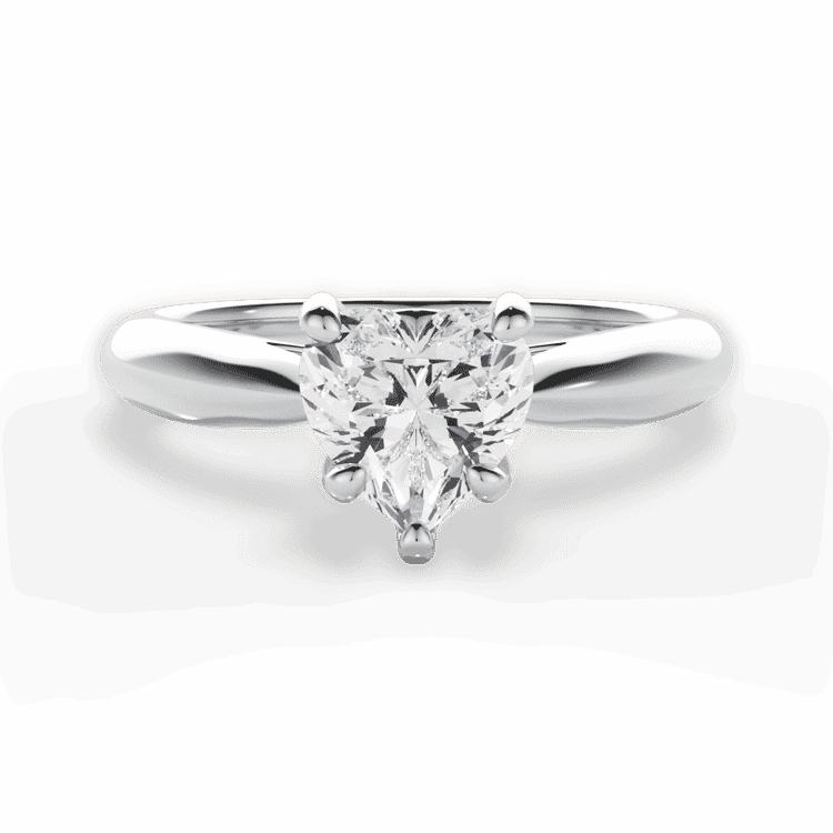 14kt White Gold/18kt White Gold/Platinum/heart/top sku 1HZ7244