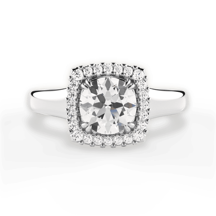 14kt White Gold/18kt White Gold/Platinum/round/top sku 1RZ3780