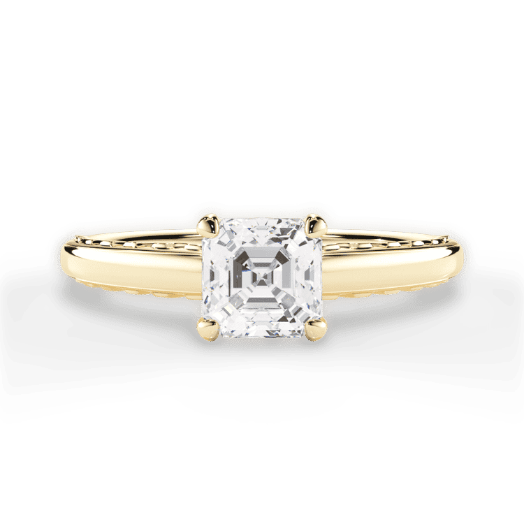 14kt Yellow Gold/18kt Yellow Gold/asscher/top sku 1ASZ2850