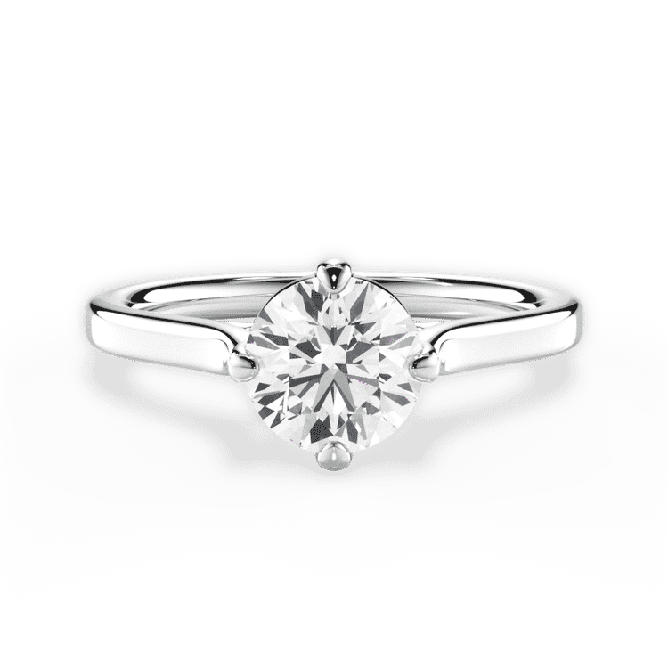 14kt White Gold/18kt White Gold/Platinum/round/top sku 1RZ1402