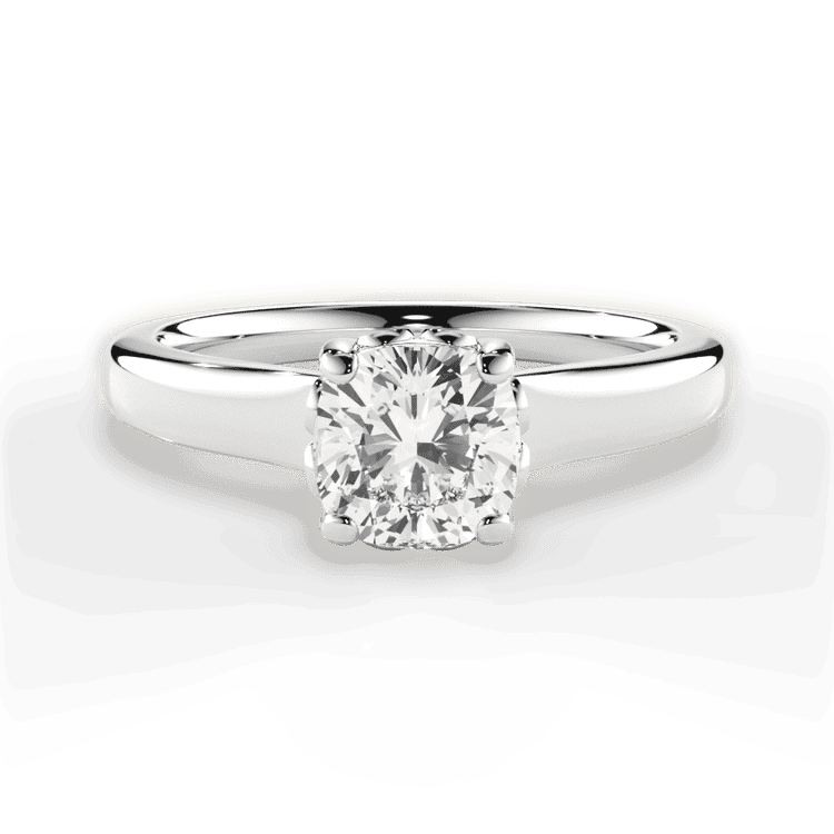 14kt White Gold/18kt White Gold/Platinum/cushion/top sku 1CUZ2465