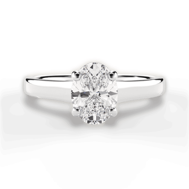 14kt White Gold/18kt White Gold/Platinum/oval/top sku 1OZ1178
