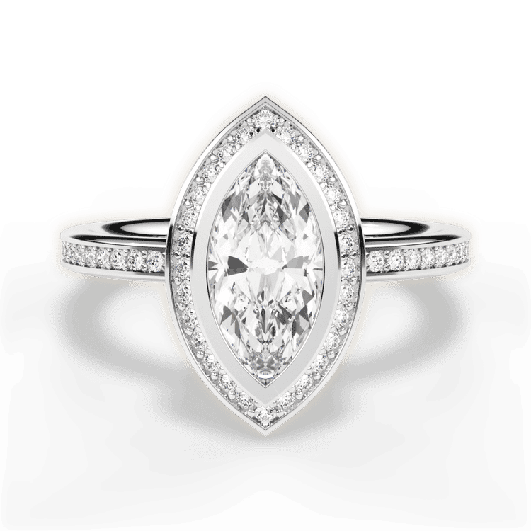 14kt White Gold/18kt White Gold/Platinum/marquise/top sku 1MZ1694