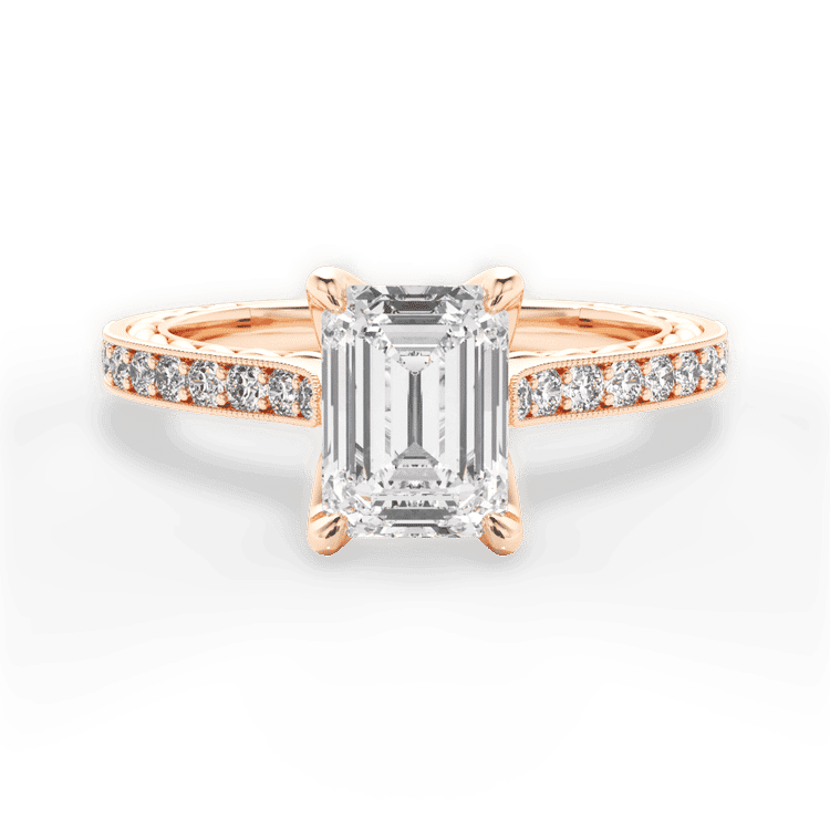 14kt Rose Gold/18kt Rose Gold/emerald/top sku 1ECZ2861