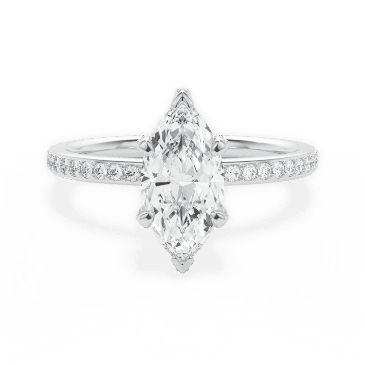 14kt White Gold/18kt White Gold/Platinum/marquise/top sku 1MZ1509