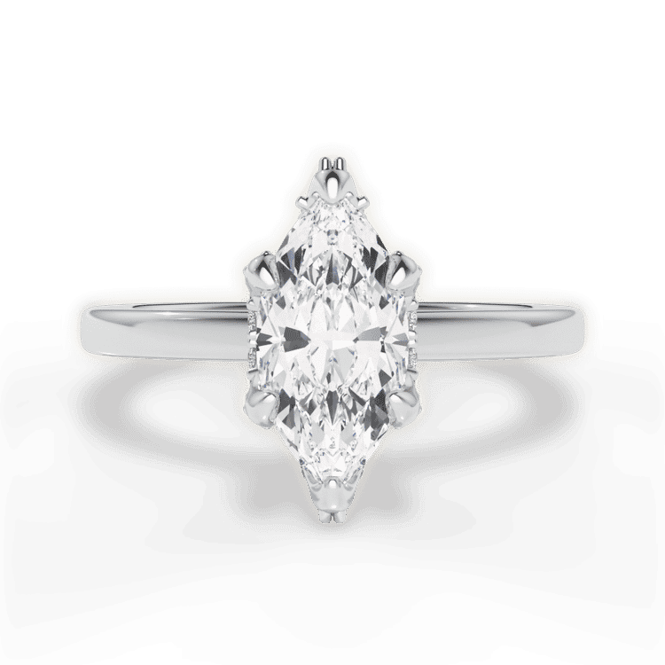 14kt White Gold/18kt White Gold/Platinum/marquise/top sku 1MZ4715