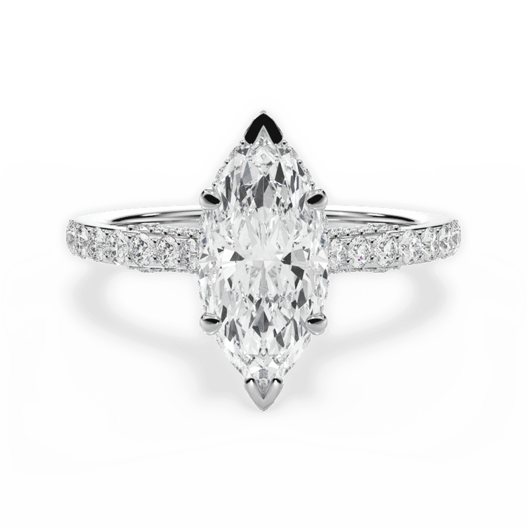 14kt White Gold/18kt White Gold/Platinum/marquise/top sku 1MZ1320