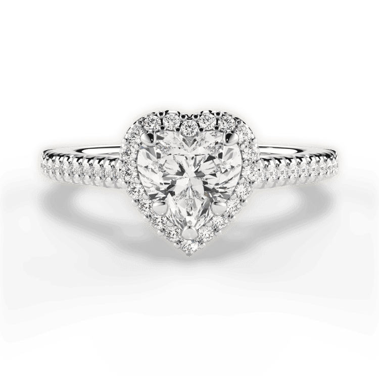 14kt White Gold/18kt White Gold/Platinum/heart/top sku 1HZ3702