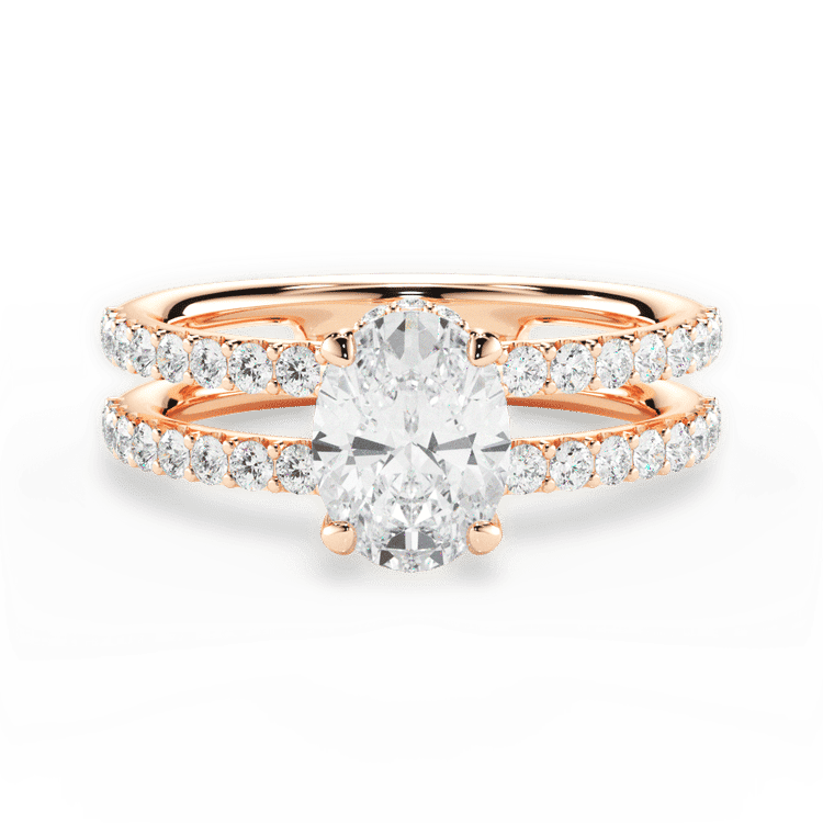 14kt Rose Gold/18kt Rose Gold/oval/top sku 1OZ1401