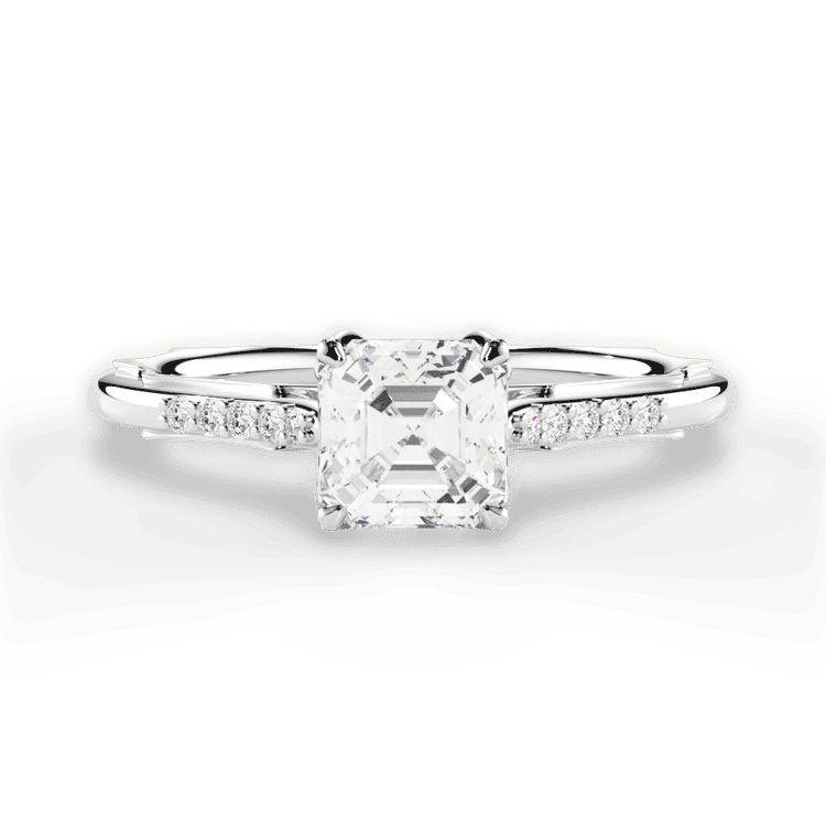 14kt White Gold/18kt White Gold/Platinum/asscher/top sku 1ASZ2841