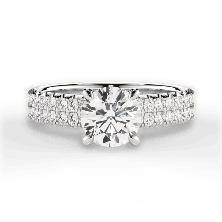 14kt White Gold/18kt White Gold/Platinum/round/top sku 1RZ1324