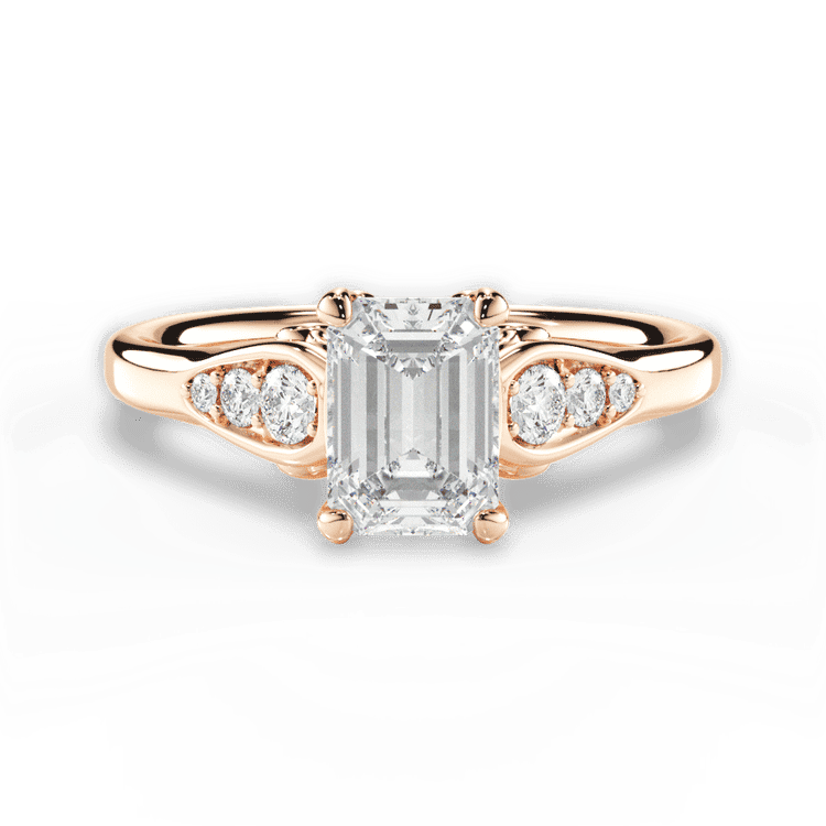 14kt Rose Gold/18kt Rose Gold/emerald/top sku 1ECZ4757