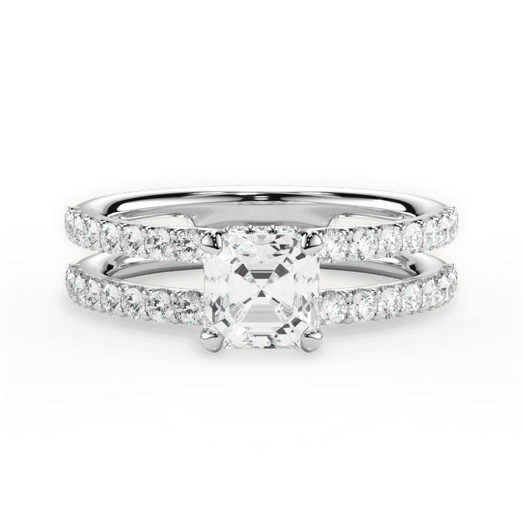 14kt White Gold/18kt White Gold/Platinum/asscher/top sku 1ASZ1401