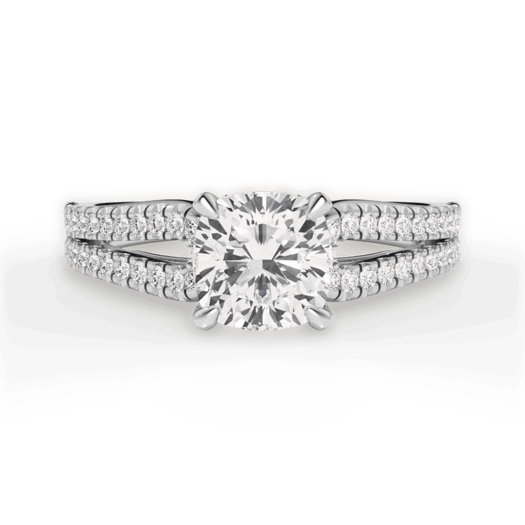 14kt White Gold/18kt White Gold/Platinum/cushion/top sku 1CUZ2483