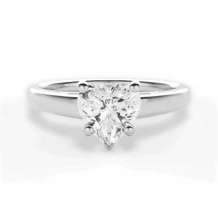 14kt White Gold/18kt White Gold/Platinum/heart/top sku 1HZ7231