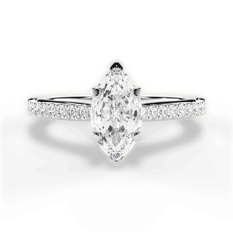 14kt White Gold/18kt White Gold/Platinum/marquise/top sku 1MZ2498