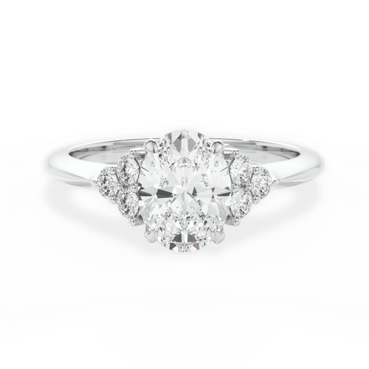 14kt White Gold/18kt White Gold/Platinum/oval/top sku 1OZ4705