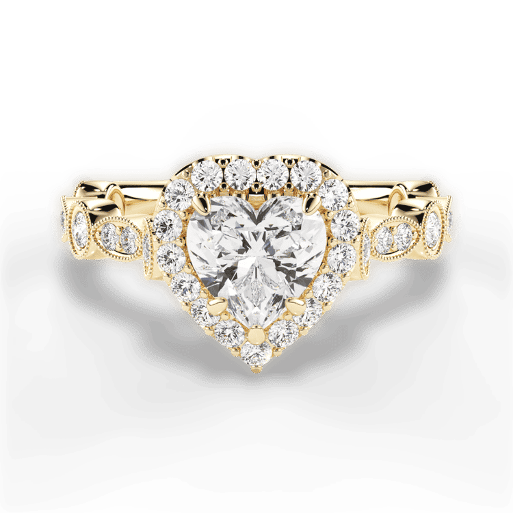 14kt Yellow Gold/18kt Yellow Gold/heart/top sku 1HZ4742