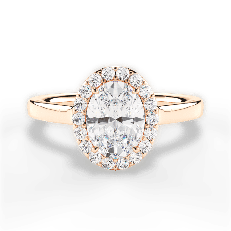 14kt Rose Gold/18kt Rose Gold/oval/top sku 1OZ1329