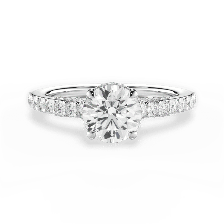 14kt White Gold/18kt White Gold/Platinum/round/top sku 1RZ1320