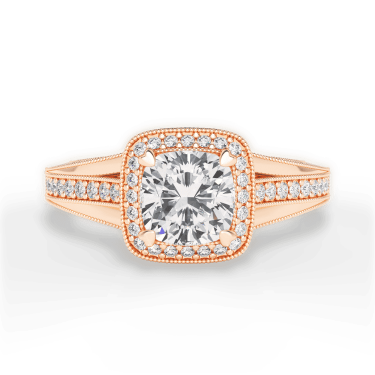 14kt Rose Gold/18kt Rose Gold/cushion/top sku 1CUZ3154