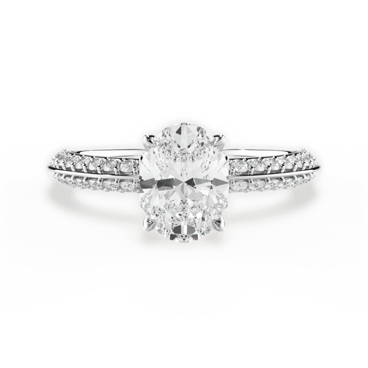 14kt White Gold/18kt White Gold/Platinum/oval/top sku 1OZ4770