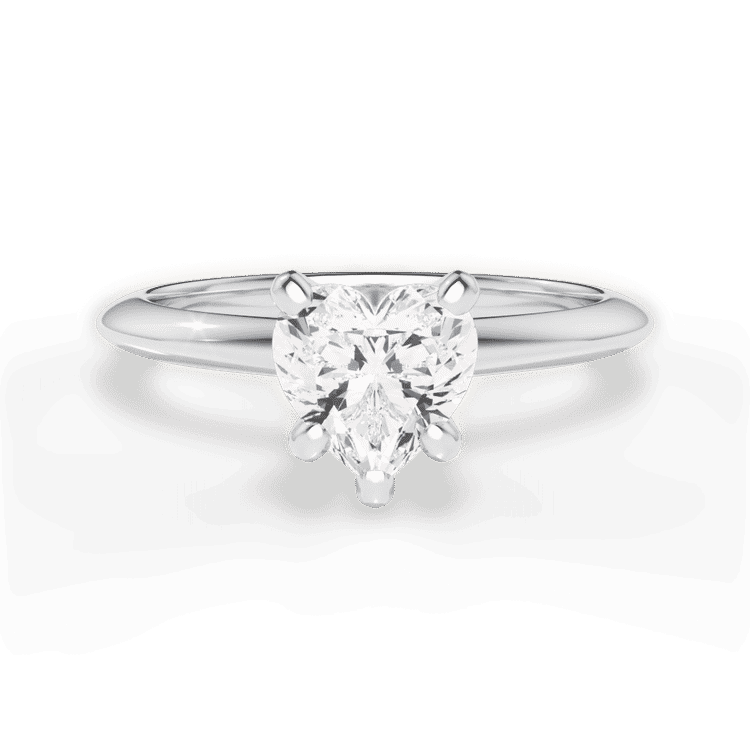 14kt White Gold/18kt White Gold/Platinum/heart/top sku 1HZ7286