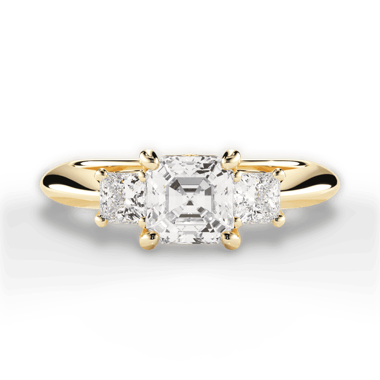 14kt Yellow Gold/18kt Yellow Gold/asscher/top sku 1ASZ1237P