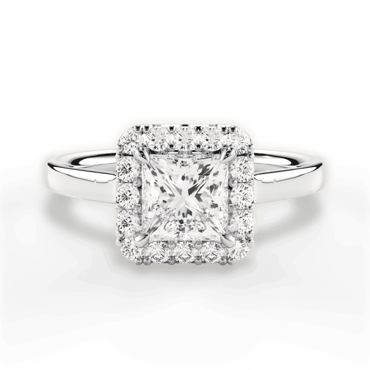 14kt White Gold/18kt White Gold/Platinum/princess/top sku 1PCZ1329