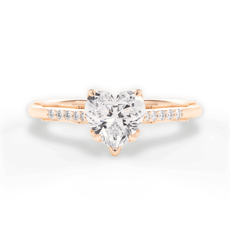 14kt Rose Gold/18kt Rose Gold/heart/top sku 1HZ2841