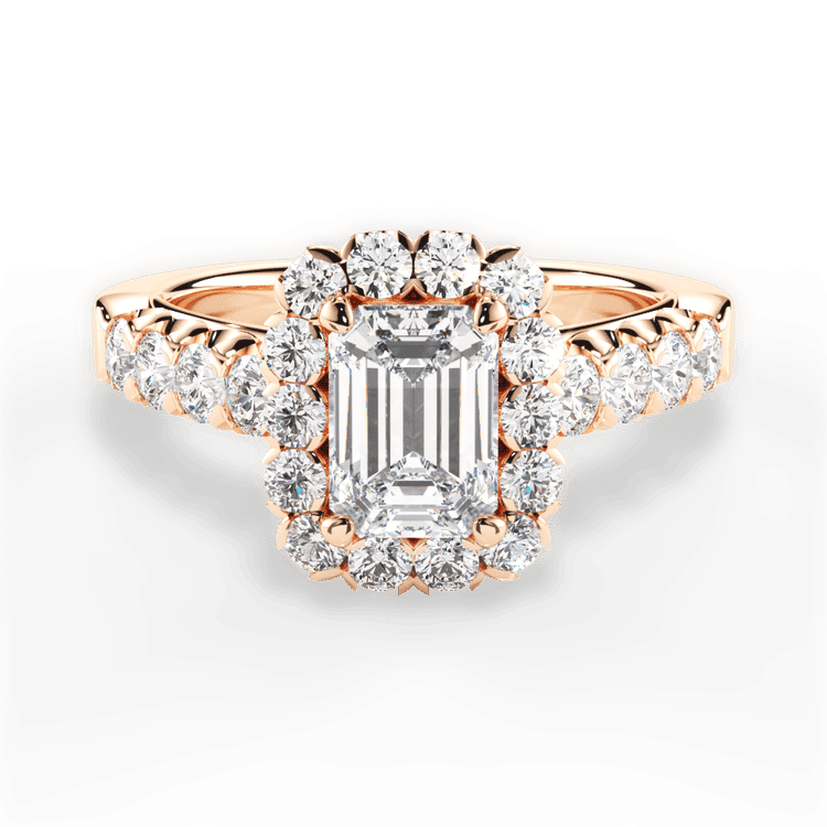 14kt Rose Gold/18kt Rose Gold/emerald/top sku 1ECZ2816