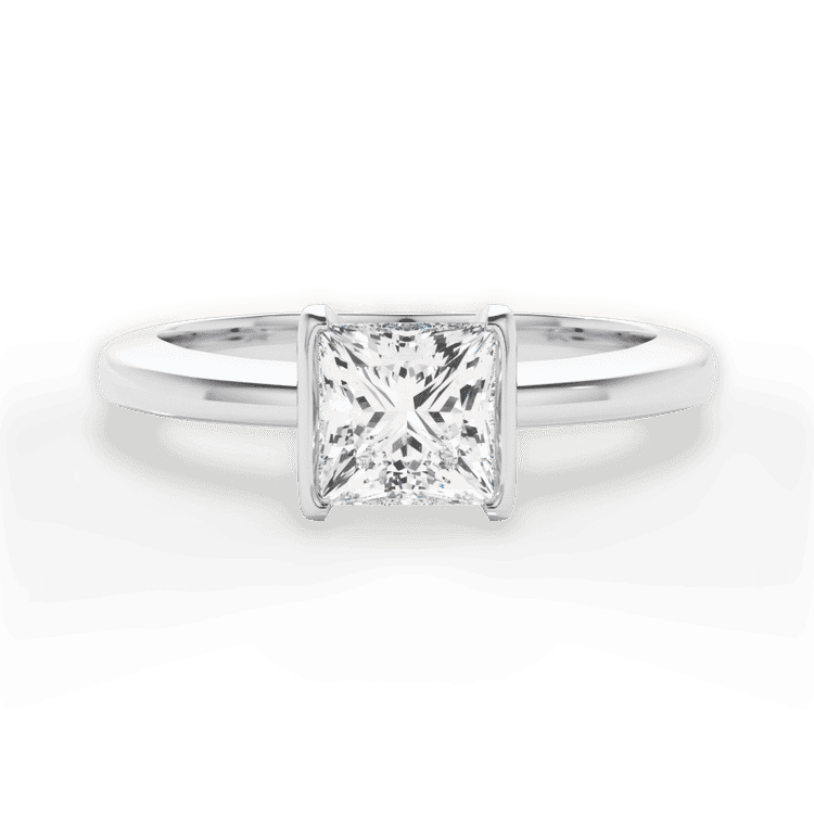 14kt White Gold/18kt White Gold/Platinum/princess/top sku 1PCZ1065