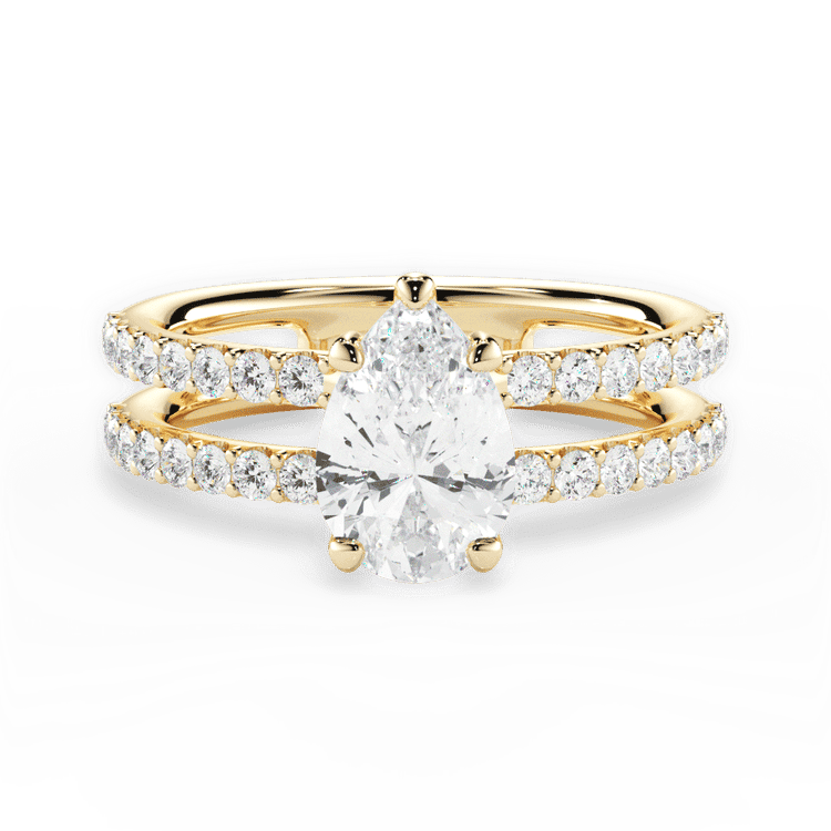 14kt Yellow Gold/18kt Yellow Gold/pear/top sku 1PZ1401