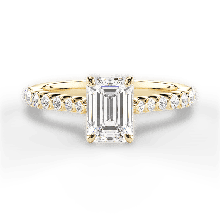 14kt Yellow Gold/18kt Yellow Gold/emerald/top sku 1ECZ1511