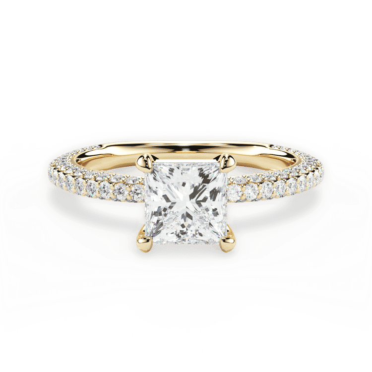 14kt Yellow Gold/18kt Yellow Gold/princess/top sku 1PCZ1411