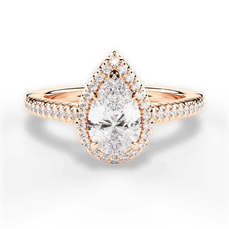 14kt Rose Gold/18kt Rose Gold/pear/top sku 1PZ3702