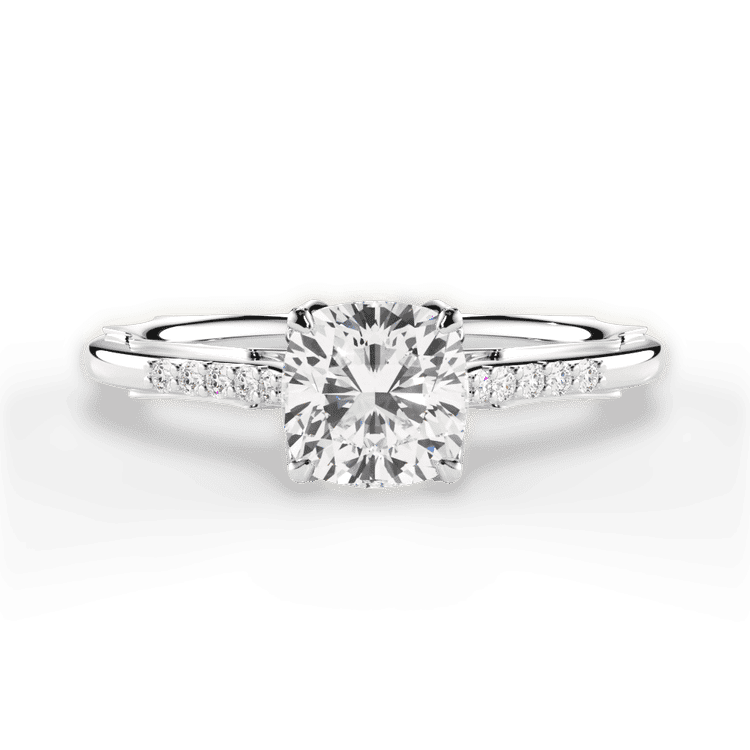 14kt White Gold/18kt White Gold/Platinum/cushion/top sku 1CUZ2841