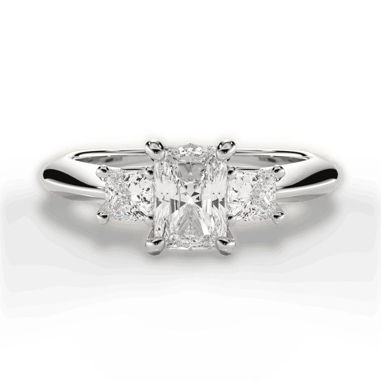 14kt White Gold/18kt White Gold/Platinum/radiant/top sku 1RAZ1237P