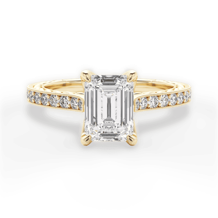 14kt Yellow Gold/18kt Yellow Gold/emerald/top sku 1ECZ2861