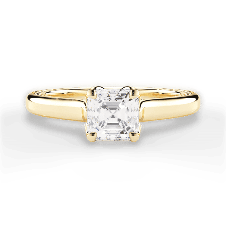 14kt Yellow Gold/18kt Yellow Gold/asscher/top sku 1ASZ2828