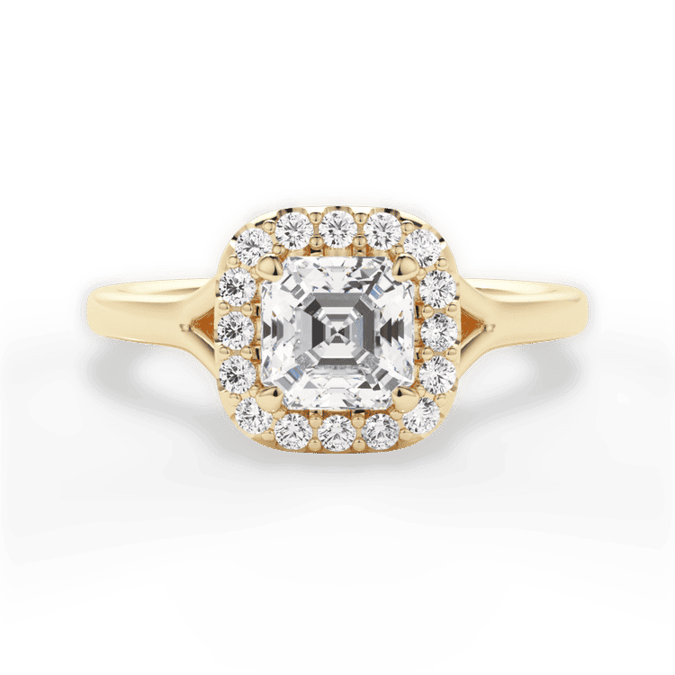14kt Yellow Gold/18kt Yellow Gold/asscher/top sku 1ASZ1322