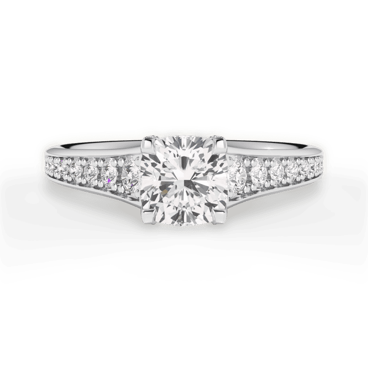 14kt White Gold/18kt White Gold/Platinum/cushion/top sku 1CUZ2378