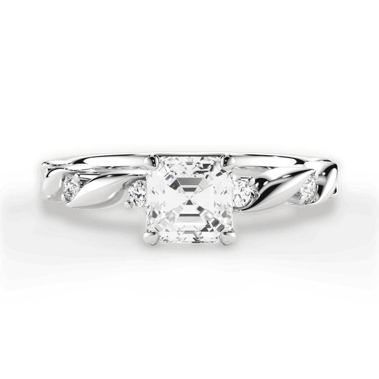 14kt White Gold/18kt White Gold/Platinum/asscher/top sku 1ASZ1501