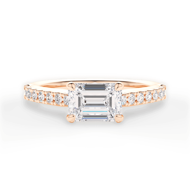 14kt Rose Gold/18kt Rose Gold/emerald/top sku 1ECZ2496