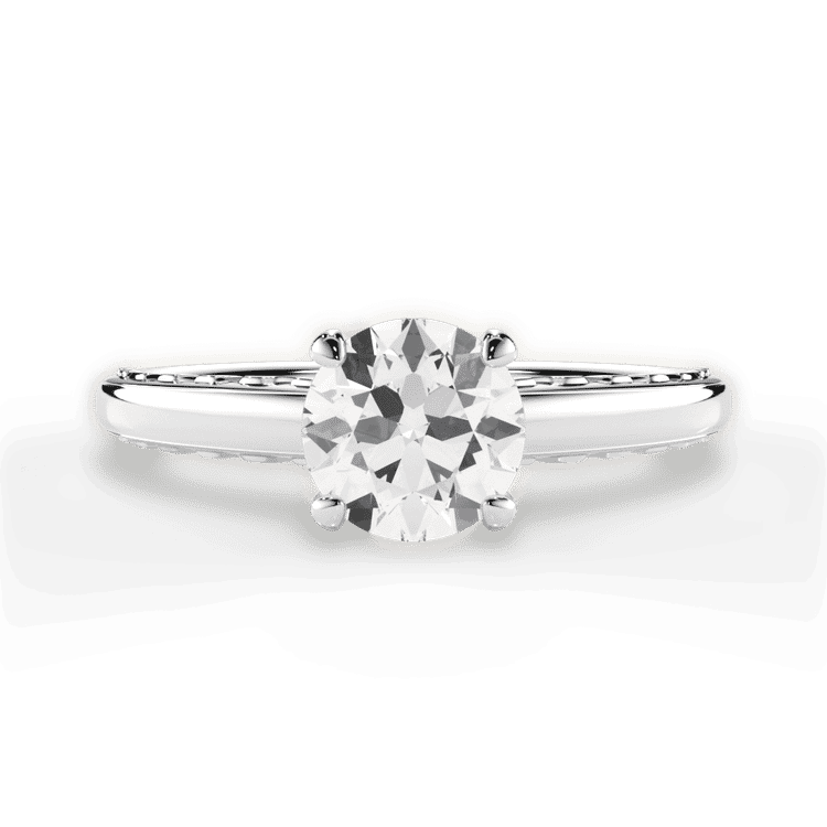 14kt White Gold/18kt White Gold/Platinum/round/top sku 1RZ2850