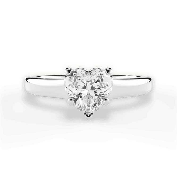 14kt White Gold/18kt White Gold/Platinum/heart/top sku 1HZ2465