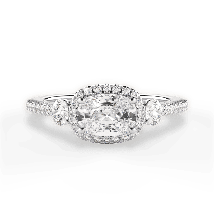 14kt White Gold/18kt White Gold/Platinum/cushion/top sku 1CUZ3787