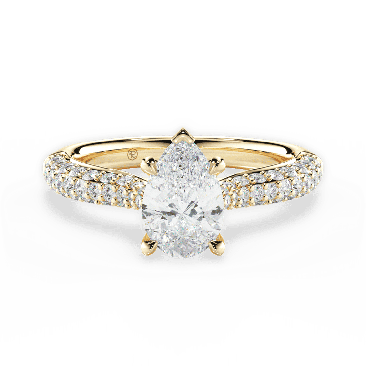 14kt Yellow Gold/18kt Yellow Gold/pear/top sku 1PZ1350